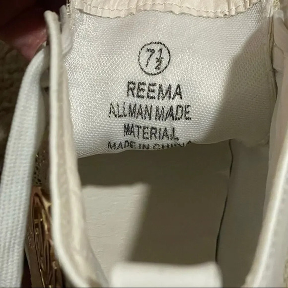 Catherine Malandrino Ankle Sneakers/Booties Lace up. Gold snakeskin. Y2K style. - Picture 13 of 13